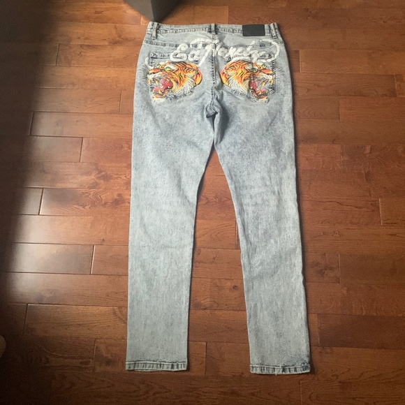 Ed Hardy Screaming Tiger Slim Skinny Jeans - Picture 4 of 9